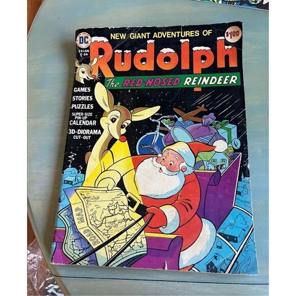 VINTAGE DC COMICS C-24 RUDOLPH THE RED NOSED REINDEER CHRISTMAS ISSUE DEC. 1973 - Picture 1 of 8
